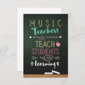 音楽先生愛する教え人 サンキューカード (正面/裏面)