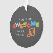 音楽先生感謝の日素晴らし, オーナメント (正面)