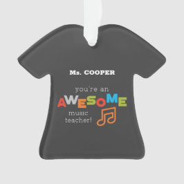 音楽先生感謝の日素晴らし, オーナメント