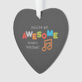 音楽先生感謝の日素晴らし, オーナメント (正面)