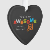 音楽先生感謝の日素晴らし, オーナメント (正面)