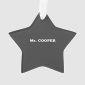 音楽先生感謝の日素晴らし, オーナメント (裏面)