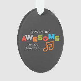 音楽先生感謝の日素晴らし, オーナメント