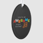 音楽先生感謝の日素晴らし, オーナメント (正面)