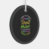 音楽先生救済- Kids Make Music Gift ガラスオーナメント (正面右)