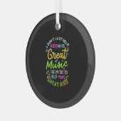 音楽先生救済- Kids Make Music Gift ガラスオーナメント (正面左)