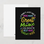 音楽先生救済- Kids Make Music Gift シーズンカード (正面/裏面)