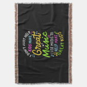 音楽先生救済- Kids Make Music Gift スローブランケット (正面縦)