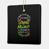 音楽先生救済- Kids Make Music Gift セラミックオーナメント (左)