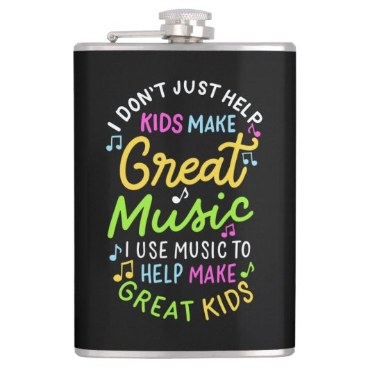 音楽先生救済- Kids Make Music Gift フラスク (正面)
