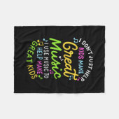 音楽先生救済- Kids Make Music Gift フリースブランケット (正面(横))