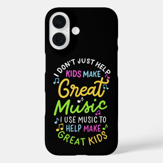 音楽先生救済- Kids Make Music Gift Case-Mate iPhoneケース (裏面)