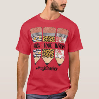 音楽先生教え新学期ラヴル Tシャツ
