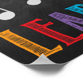 音楽先生教室の印刷可能なポスター ポスター (角)