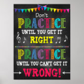 音楽先生教室の印刷可能なポスター ポスター (正面)