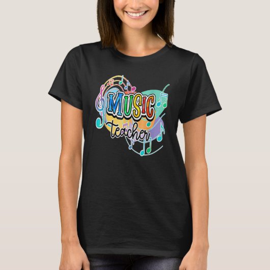 音楽先生新学期学生先生Sq Tシャツ (正面)