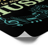 音楽先生歌手ミュージシャン音楽愛好家 ポスター (角)