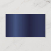 音楽先生王室のブルーピアノ鍵エレガント 名刺 (裏面)