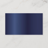 音楽先生王室のブルーピアノ鍵エレガント 名刺 (裏面)