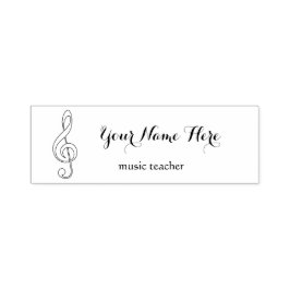 音楽先生白黒トレブルクレフ、 音符記号 セルフインキングスタンプ