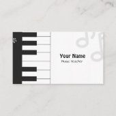 音楽先生白黒 名刺 (正面)