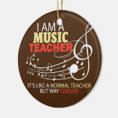 音楽先生通常の先生が方法 セラミックオーナメント (左)