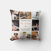 音楽先生鑑賞フォトコラージホワイト クッション (正面)