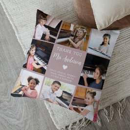 音楽先生鑑賞フォトコラージュピンク クッション