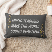 音楽先生鑑賞金ゴールドクレフ、 音符記号教室 ランバークッション (ブランケット)