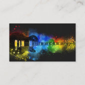 音楽先生音符ギターバンド 名刺 (裏面)