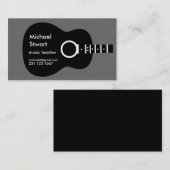 音楽先生.アコースティックギター 名刺 (正面/裏面)