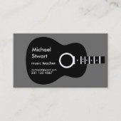 音楽先生.アコースティックギター 名刺 (正面)