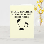 音楽先生 カード (黄色い花)