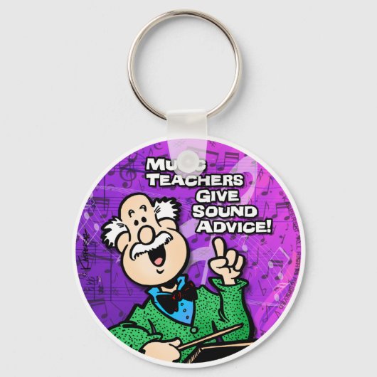 音楽先生 キーホルダー (正面)