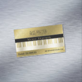 音楽先生 |ゴールデンユニーク水玉模様 マグネット名刺 (インサイチュ)