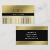 音楽先生 |ゴールデンユニーク水玉模様 名刺 (正面/裏面)