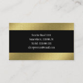 音楽先生 |ゴールデンユニーク水玉模様 名刺 (裏面)