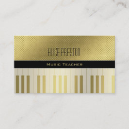 音楽先生 |ゴールデンユニーク水玉模様 名刺
