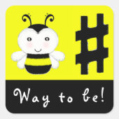 音楽先生 スクエアシール (正面)