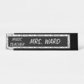 音楽先生 デスクネームプレート (正面)