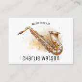 音楽先生 パーソナライズされた 名刺 (正面)