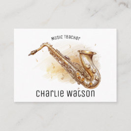 音楽先生 パーソナライズされた 名刺