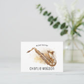 音楽先生 パーソナライズされた 名刺 (スタンド正面)