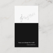 音楽先生 |ピアニスト 名刺 (裏面)