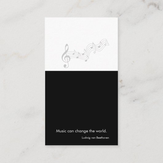 音楽先生 |ピアニスト 名刺 (裏面)