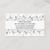 音楽先生 | ピアノロゴ | ピアニストの名刺 名刺 (裏面)