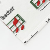 音楽先生 フリースブランケット (角)