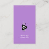 音楽先生 |プロフェッショナル 名刺 (裏面)