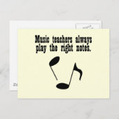 音楽先生 ポストカード (正面/裏面)
