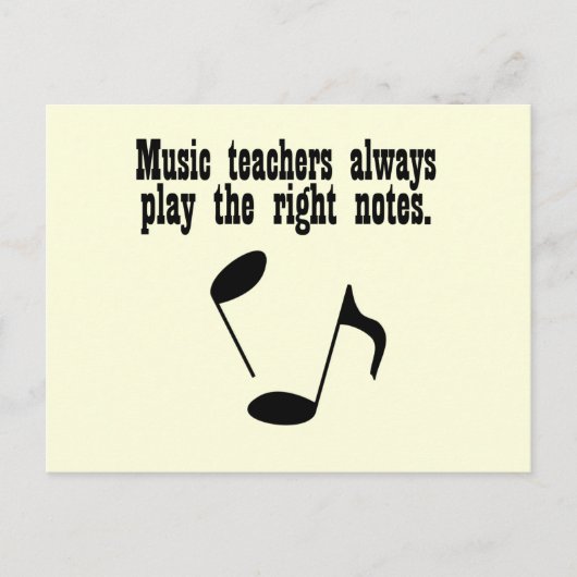 音楽先生 ポストカード (正面)